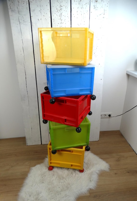 Lebber vintage® - rare vintage Ikea – Märd – Memphis Storage crate - 80s-90s / retro.