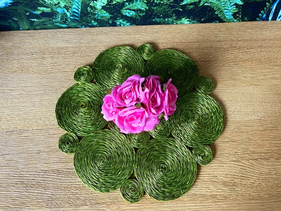 Lebber vintage - Sisal tablecloths, original vintage from the 70s