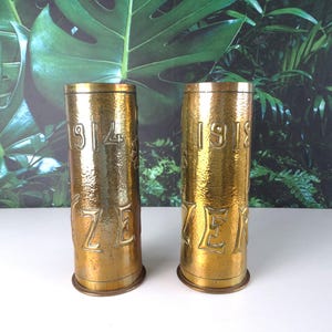 Lebber vintage® - Arte di trincea. Bossoli di proiettile decorati.