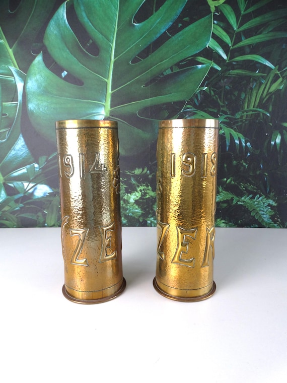 Lebber vintage® - Trench art. Decorated shell casing.