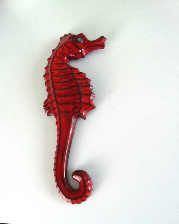Lebber vintage® - 1960s seahorse plaque by F. Sanchez and Bayer