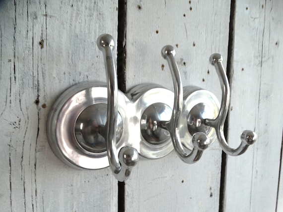 Lebber vintage® - Art deco coat rack, vintage coat hook, vintage coat rack, 3 coat hooks.