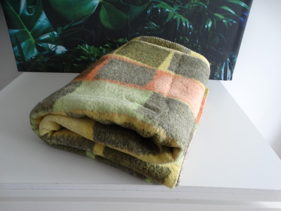 Lebber vintage® - Vintage Dutch wool blanket 195 x 140 cm.