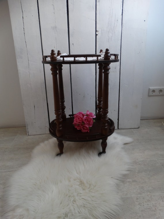 Lebber vintage® - Italian Vintage Bar Cart Beautiful mahogany wooden, Tea Cocktail Trolley, Serving table, serving trolley on wheels.