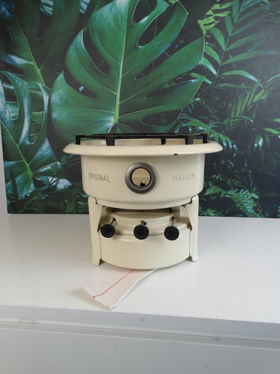Lebber vintage® - Vintage Original Haller kerosene stove. 3 burner.Cream..