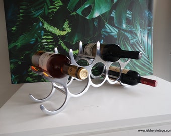 Lebber vintage® - Design wijnrek voor 9 flessen wijn! Aluminium wijnrek!