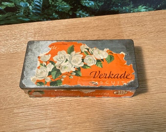 Lebber vintage® - Verkade Biscuits tin, Koninklijke Verkade fabrieken N.V. Zaandam - Holland.