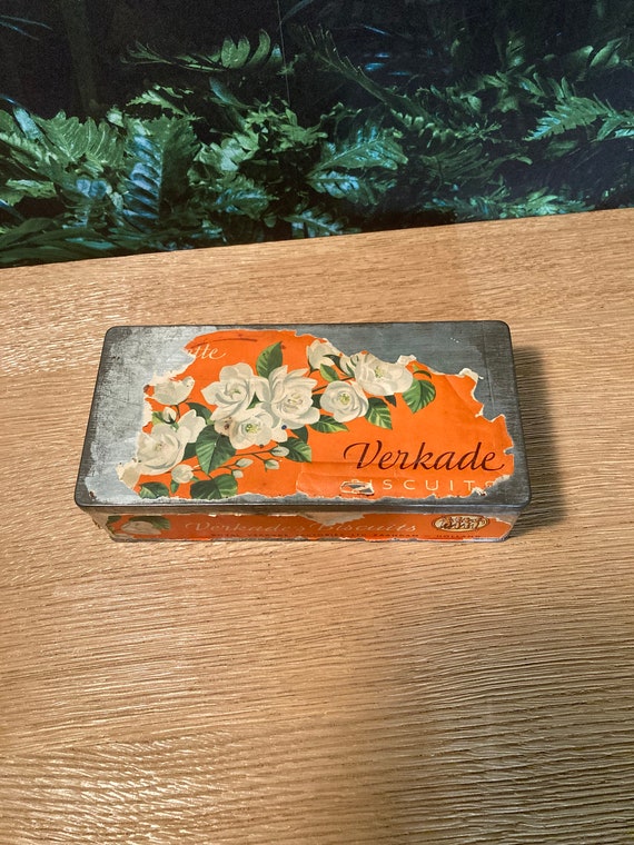 Lebber vintage® - Verkade Biscuits tin, Koninklijke Verkade fabrieken N.V. Zaandam - Holland.