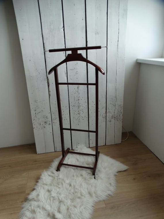 Lebber vintage® - Fratelli Reguitti style valet stand fifties-sixties. Sixties-seventies. Brown-red.