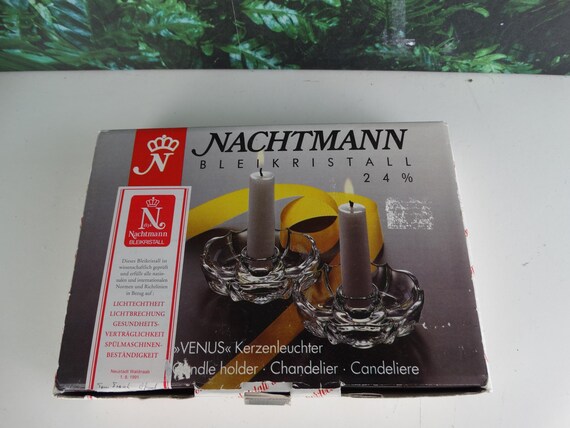 Lebber vintage® - Nachteman Bleikristall 24% Venus candlestick set.