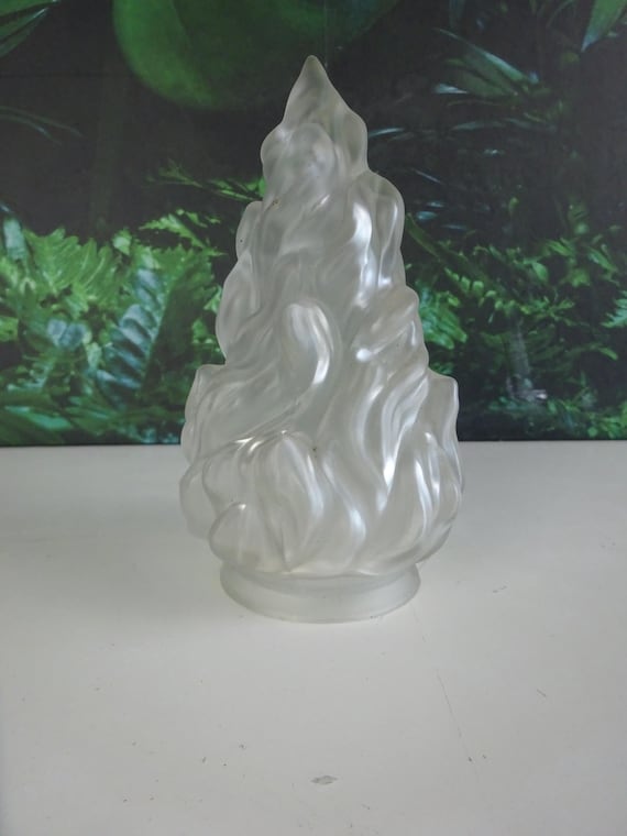 Lebber vintage® - Art deco flame hood, glass. Flame shade!