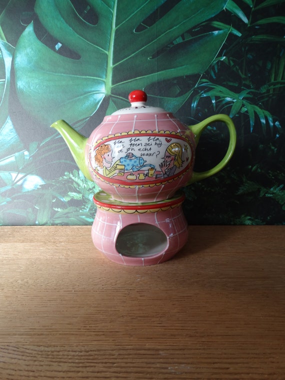 Lebber Vintage® Blond Teapot With Tealight Etsy