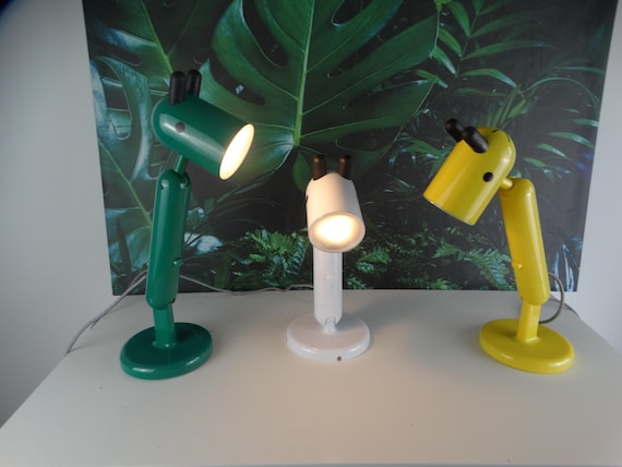 Lebber vintage® - green-white children's room bed lamp, night light, giraffe IKEA krux, table lamp and wall lamp, Monica Mulder, children's room.