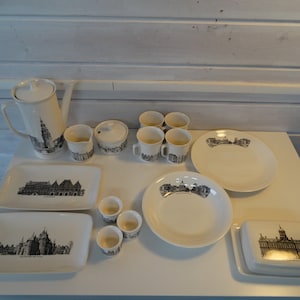 Lebber vintage® - Amsterdam canals tableware. 1960