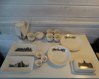 Lebber vintage® - Amsterdam canals tableware. 1960