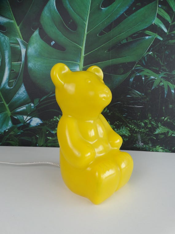 Lebber vintage® - Vintage Gummi Bear - Haribo bear - candy bear - lamp - Yellow, Lucide.