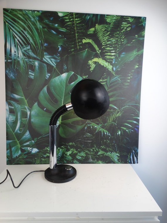 Lebber vintage® - Brutalist desk lamp, incredibly thick, cool desk lamp. Hillebrand leuchten.