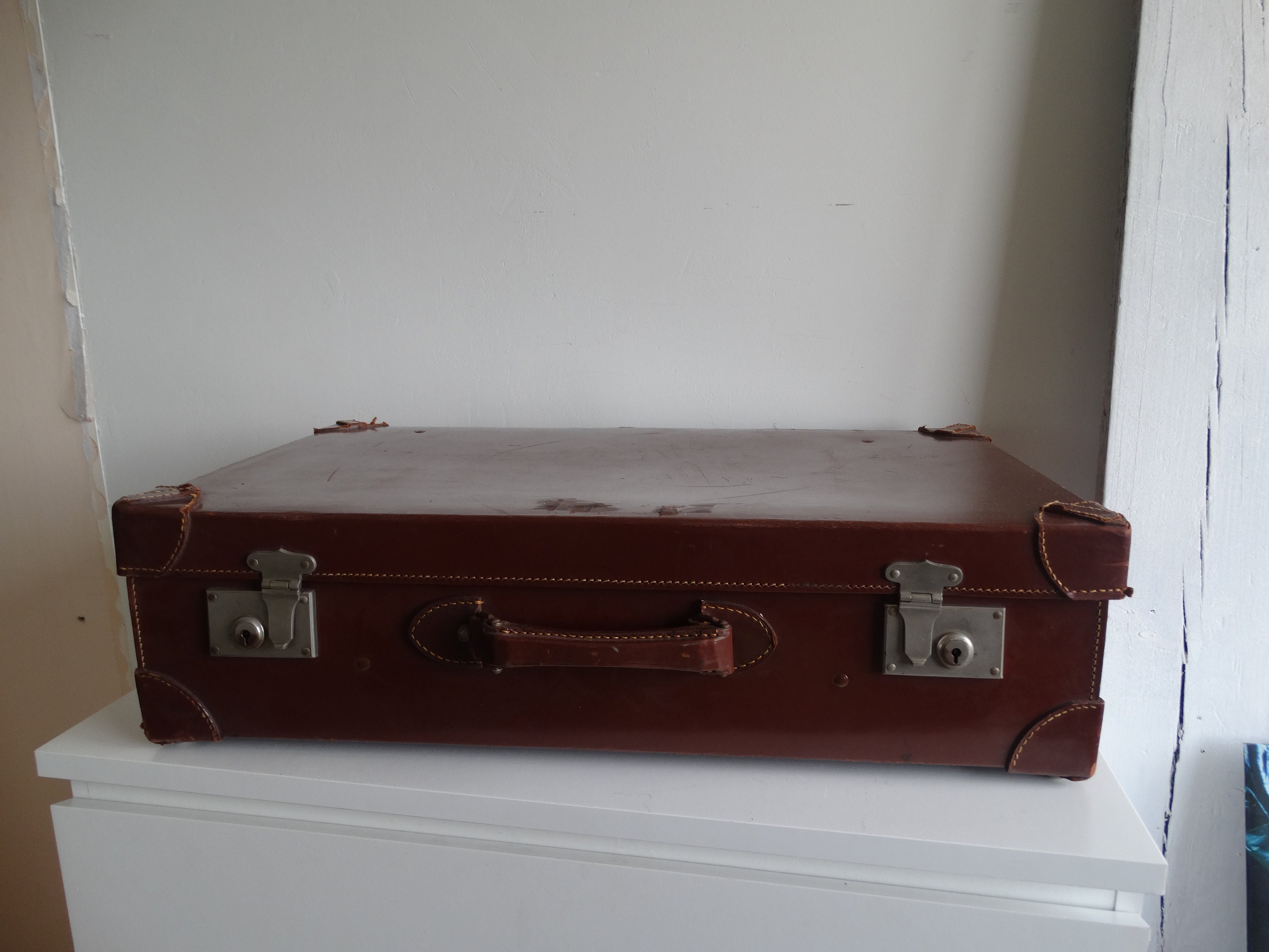 Leather trunk straps sale