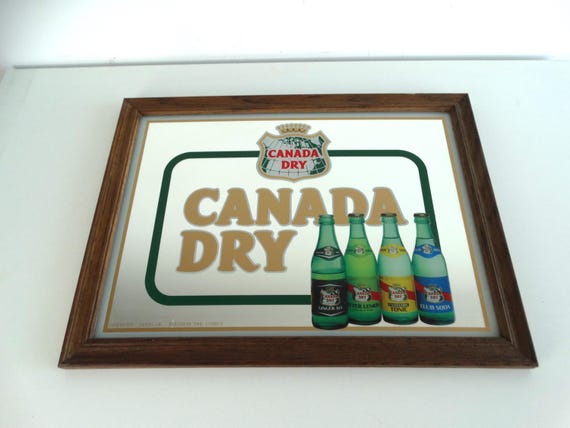 Lebber vintage® - Vintage Canada Dry beer mirror, advertising mirror.