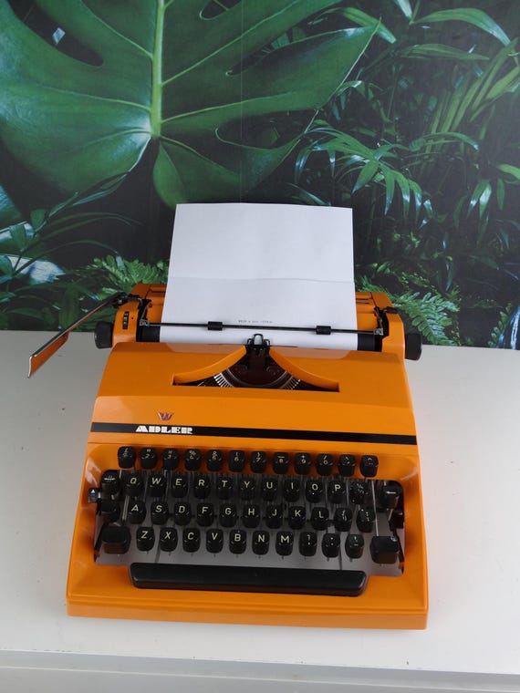 Lebber vintage® - RARE Vintage typewriter ADLER JUNIOR working typewriter office equipment office mechanical typewriter 70s
