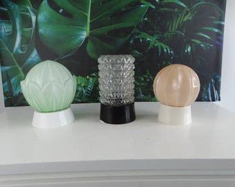 Lebber vintage - Thabur light pink ceiling lamp - 1930s - art deco - lighting from The Hague, the Netherlands.