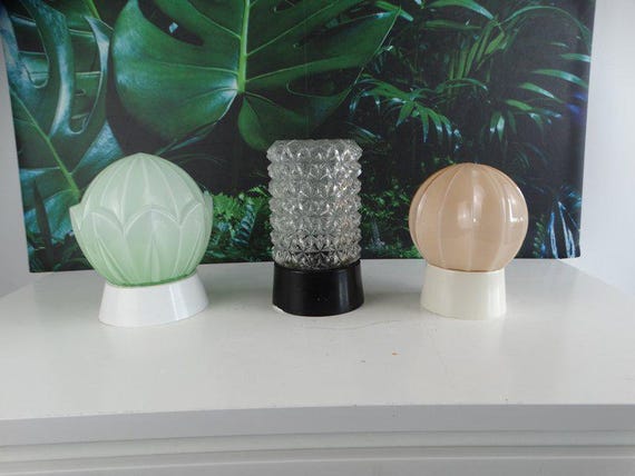 Lebber vintage - Thabur light pink ceiling lamp - 1930s - art deco - lighting from The Hague, the Netherlands.