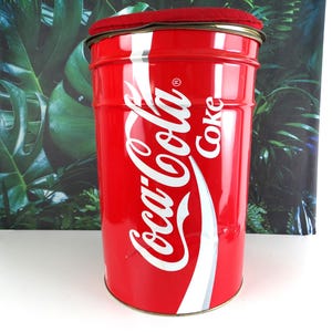 Lebber vintage® - Superstor Coca-Cola-burk, att sitta på, Vintage mycket sällsynt!! Paris.