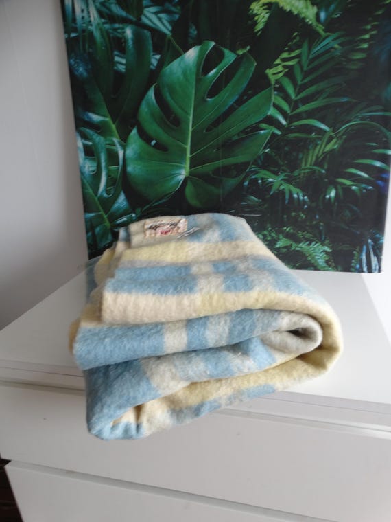 Lebber vintage® - Vintage wool AaBe blanket 100% pure virgin wool. 160 x 210 cm