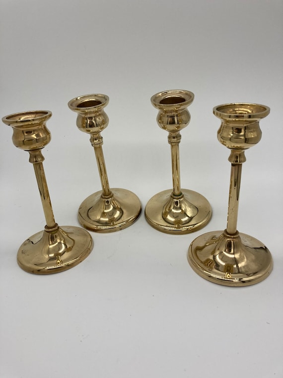 Holywood regency candle Holders 4 pc.