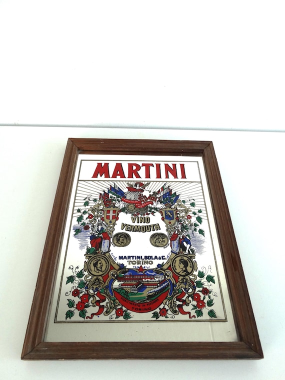 Lebber vintage® - Vintage Martini mirror, advertising mirror.