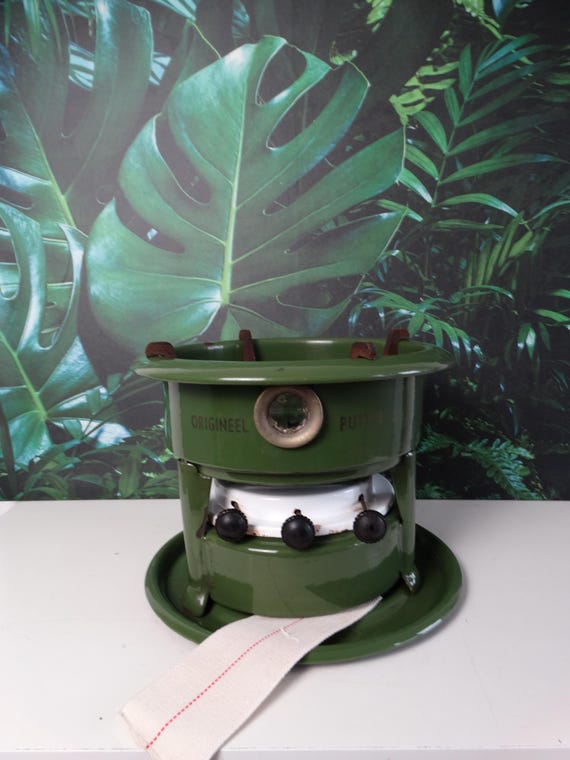 Lebber vintage® - Vintage Original Putter petroleum stove. 3 burners. Green.