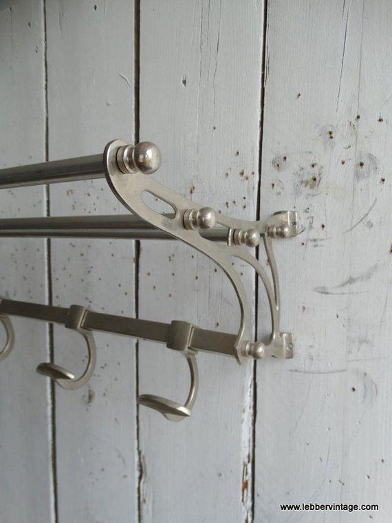 Lebber vintage® - Art Deco metal coat rack 1930s style, train coat rack!*5