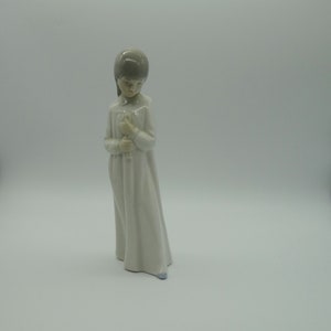 Lebber vintage® - ZAPHIR Lladro Girl with Candle Porcelain Statuette, Spain, 1980s