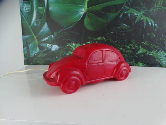 Lebber vintage® - Vintage Heico red Volkswagen Beetle lamp.