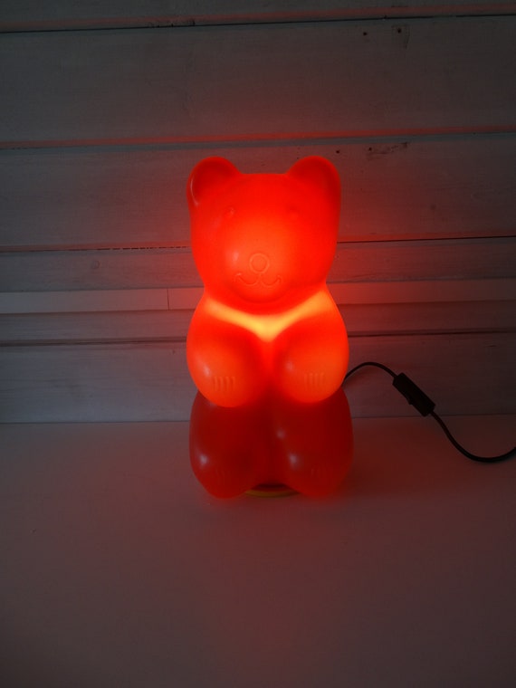 Lebber Vintage® Vintage Gummi Bear Haribo Bear Candy Bear Lamp Red Messow 