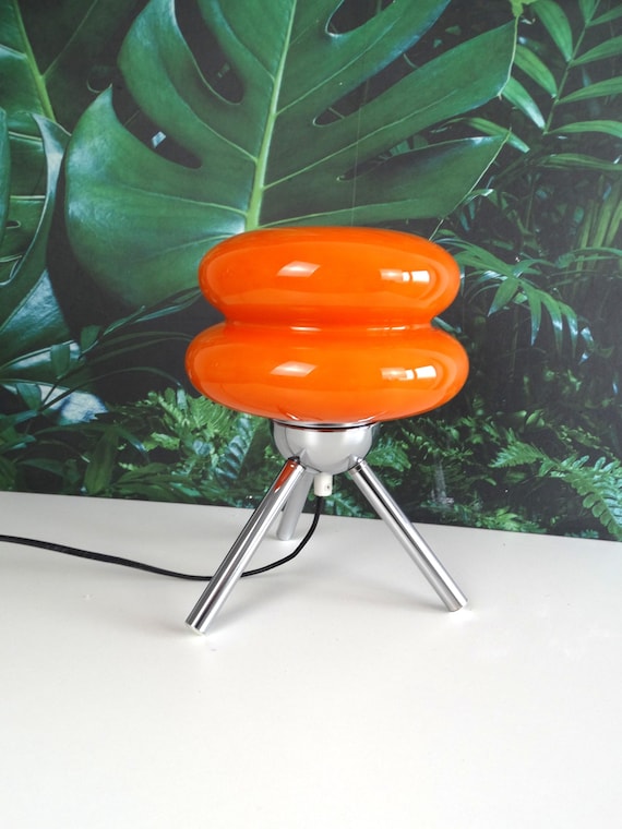 Lebber vintage® - Space age orange table lamp, Sputnik.