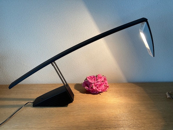 Grey and Black Unilux Desk Lamps