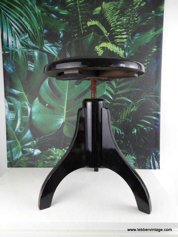 Lebber vintage® - Screw stool. Piano stool, height adjustable stool!