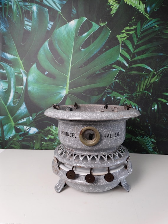 Lebber vintage® - Vintage Original Haller kerosene stove. 3 burners. Gray.
