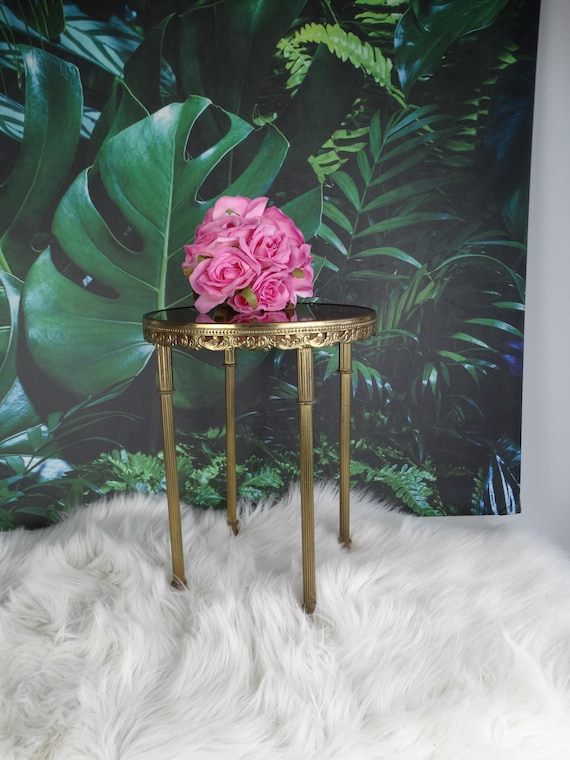 Lebber vintage® - Vintage bronze, side table, book table, coffee table, plant stand. 1960's