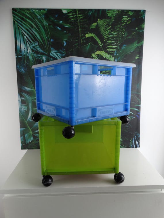 Lebber vintage® - rare vintage Ikea – Märd – Memphis Storage crate - 80s-90s / retro.