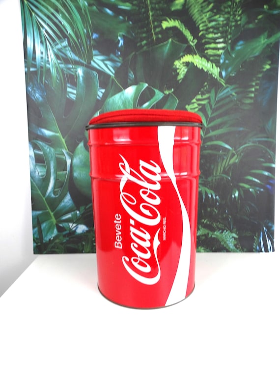 Lebber vintage® - Super large Coca Cola can from Italy to sit on, Vintage very rare!!