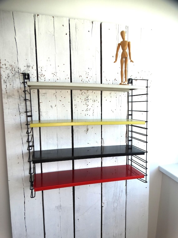 Lebber vintage - Tomado Bookcases, Design D. Dekker. Pilastro - Nisse String - Wall Unit - Cadovius - Vintage - Retro - Books - Church