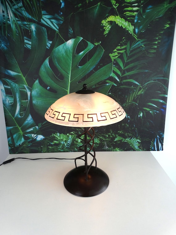 Lebber vintage® - Vintage novecento italy Mushroom table lamp, glass shade !! Italian design!