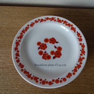 Lebber vintage® - Arcopal Lotus breakfast plates, France 70s VINTAGE!!