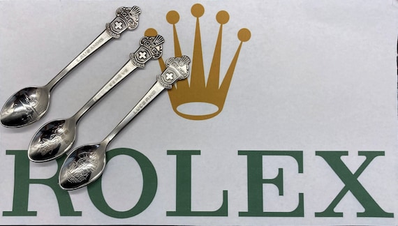 Lebber vintage® - Rolex spoon, with the Swiss cross. Bucherer of Switzerland