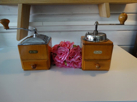 Lebber vintage® - PéDé Coffee Grinder | Dutch Design | PeDe | Art Deco | Peter Dienes | Made in Holland | 50s | 60s | Farmhouse Kitchen