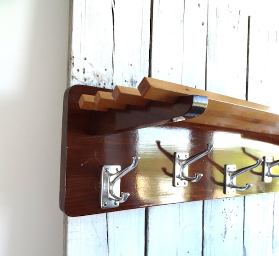 Lebber vintage® - Art Deco wooden coat rack 1930s style.