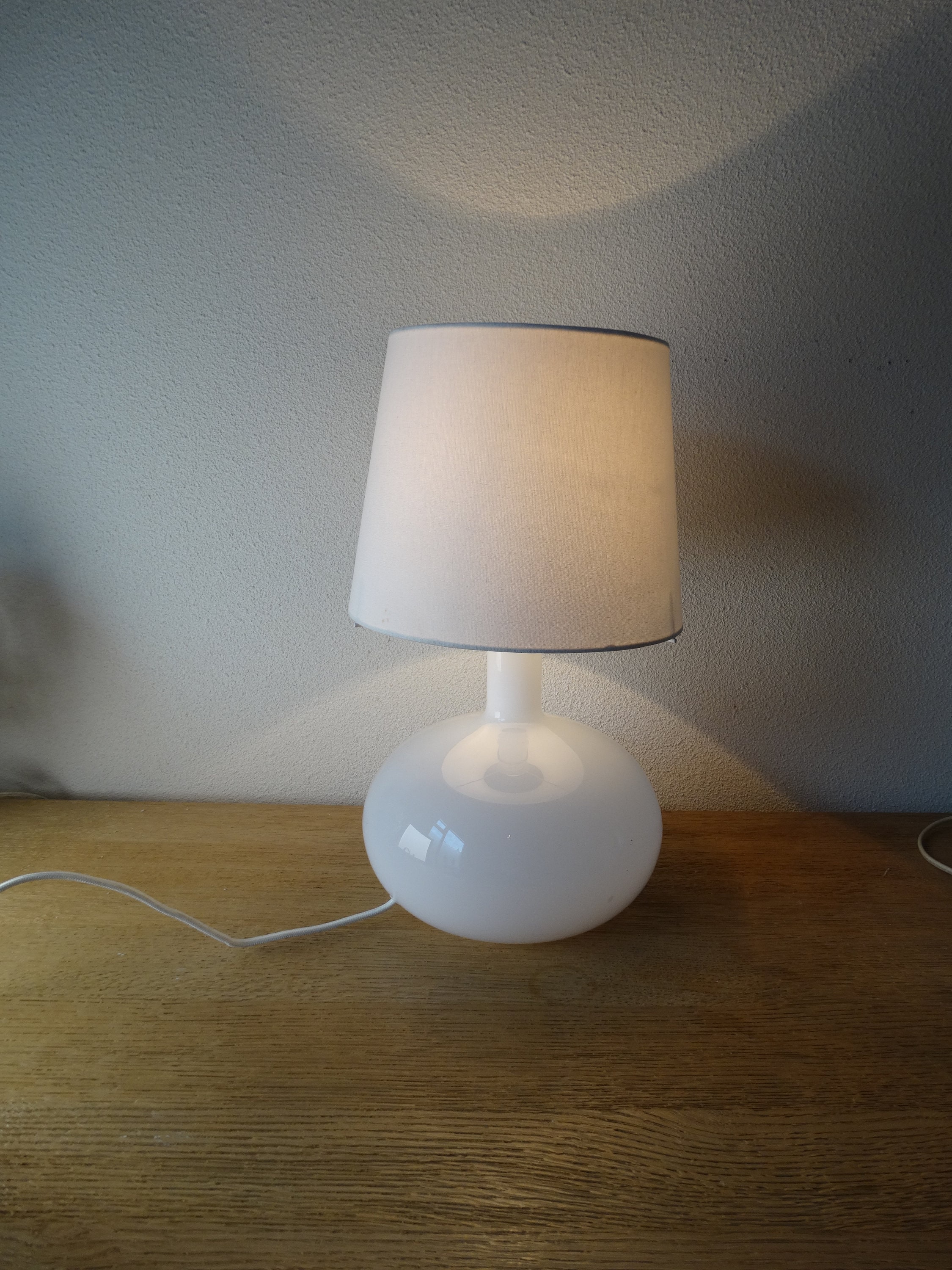 Reizende handelaar Uitbreiden Ontleden Lebber Vintage® Vintage Ikea Ljusas Uvas Lamp White Glass - Etsy Norway