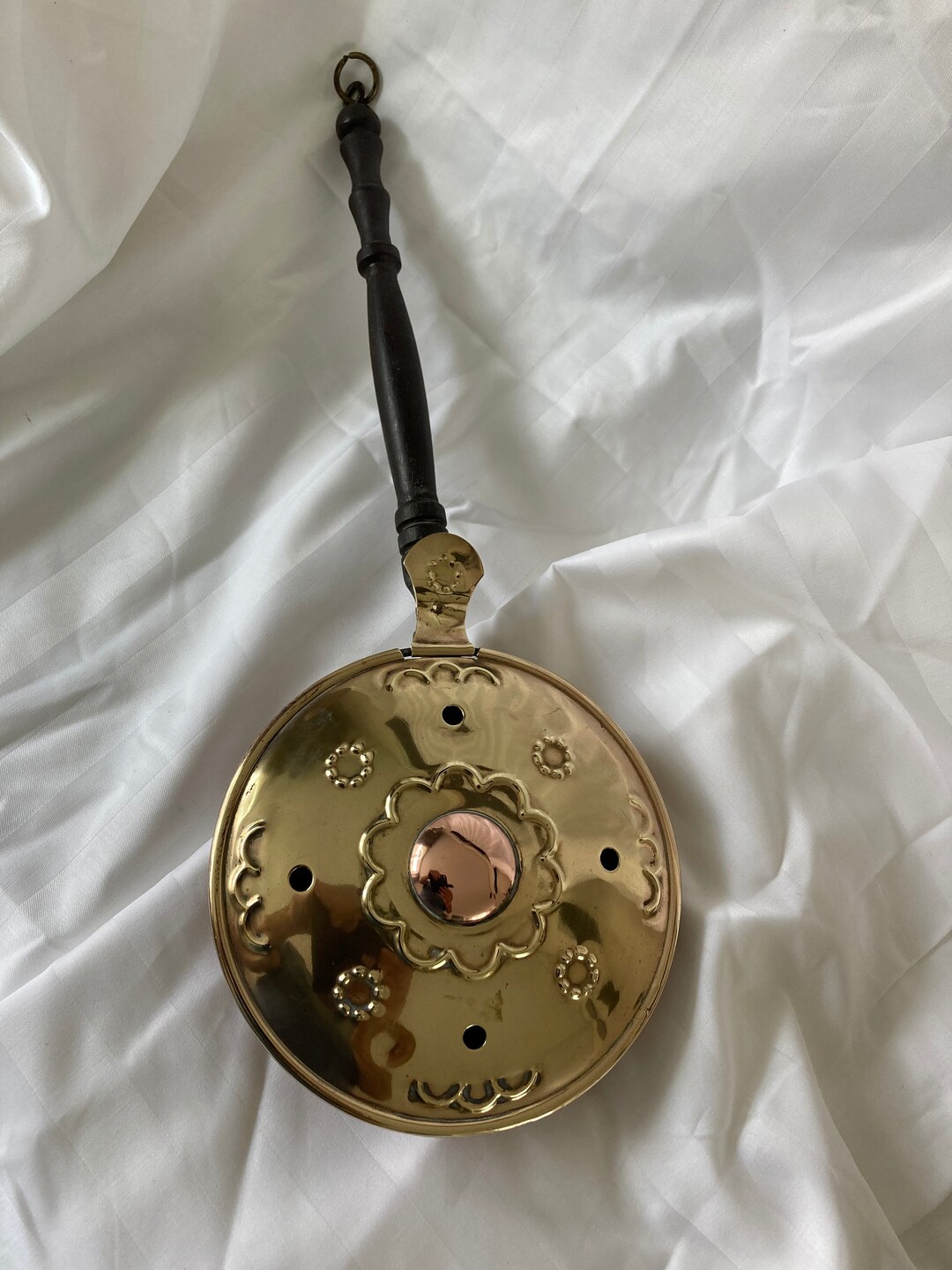 Antique Copper Bedpan With Wooden Handle. Etsy